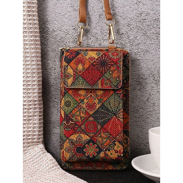 Women’s Vintage Adjustable Boho Phone Bag with Crossbody FashionChic