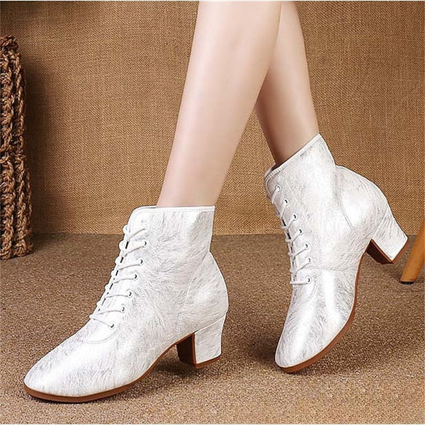 Latin Women's Shoes with Comfortable Dance Elegant White FashionChic