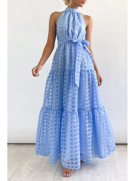Women's Long Dress Maxi Dress Graduation Dress Halter Neck