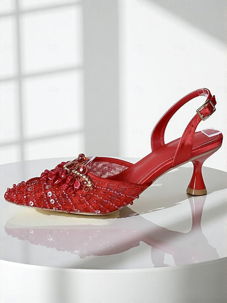 Clutch Set Bag Heel Green and Women's - Rhinestone Shoes FashionChic