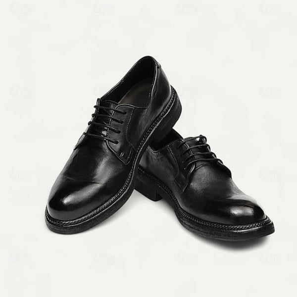 Shoes Welt Derby with Goodyear Leather Tan and Men's Clean FashionChic