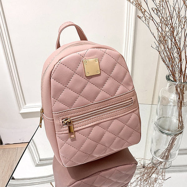Front Backpack with Stylish – Zipper Quilted Pocket Mini and FashionChic