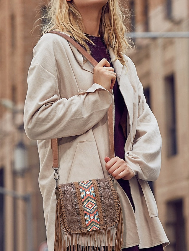 Faux Leather Women's Shoulder Multi-Pocket - Crossbody Bag FashionChic