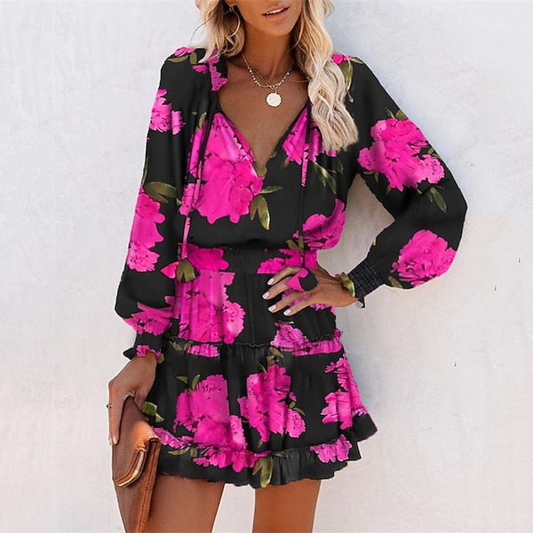 Women's Mini Dress Casual Dress Summer Dress Print Dress FashionChic