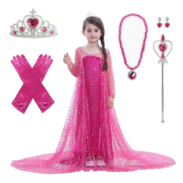 Princess Dress Movie Girl Frozen Elsa Flower Girls' FashionChic