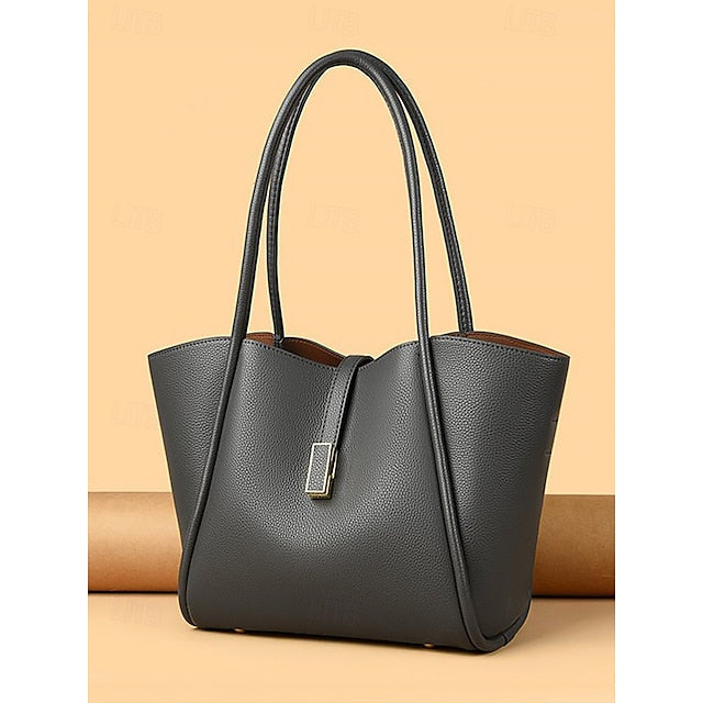 Green Faux Tote Women's Bag Leather FashionChic