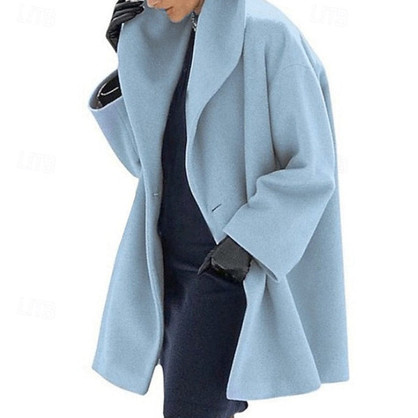 Comfortable Warm Furs Buttons Faux Women's Coat Fur FashionChic