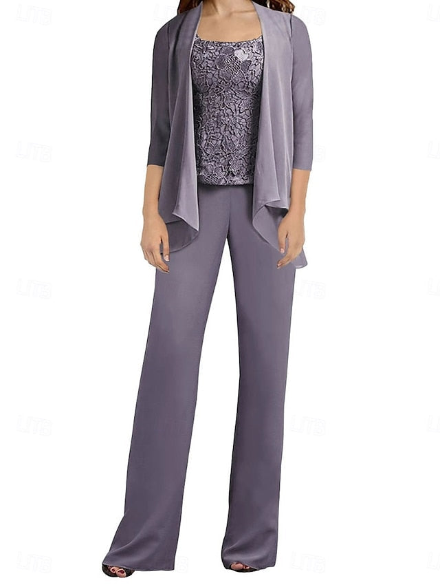 Guest Pantsuit Dress Wedding the Bride of Simple Mother Elegant FashionChic