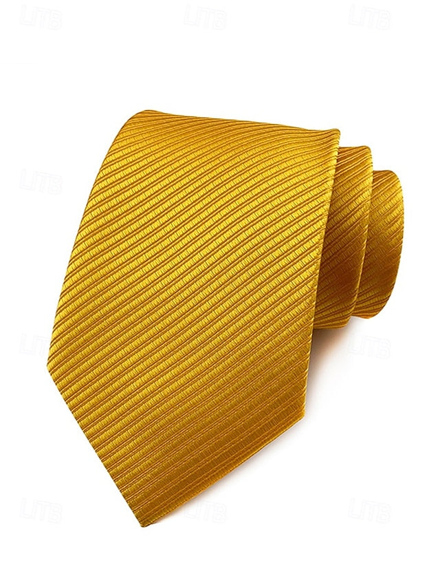 satin striped tie Men's FashionChic