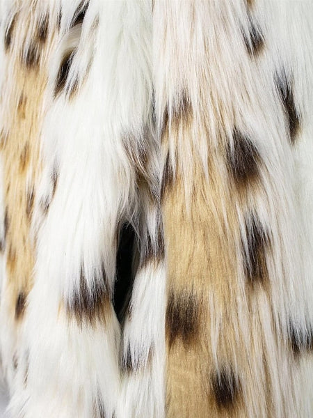 Fur Furs Leathers Faux Women's Coat Comfortable Warm FashionChic