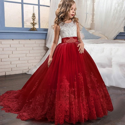 Flower Girls' Wedding Kids Sleeveless Dress Girl FashionChic