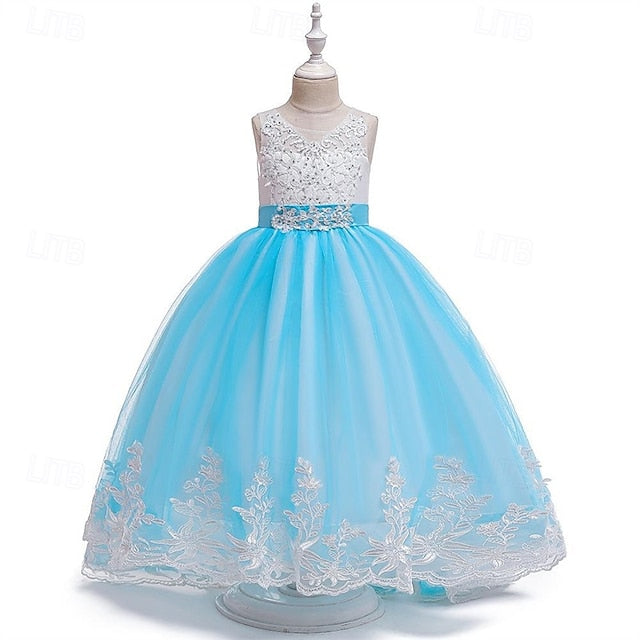 Kid's Girls' Girl Princess Dress Flower FashionChic