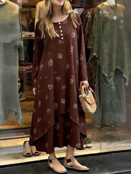 Women's Midi Dress Shift Dress A Line Dress Casual Holiday