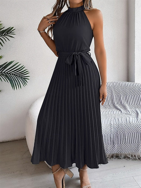 Women's Midi Dress Wrap Dress A Line Dress Pleated Dress FashionChic
