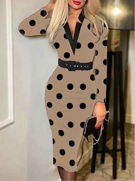 Women's Midi Dress Bodycon Dress Work Dresses Formal Semi