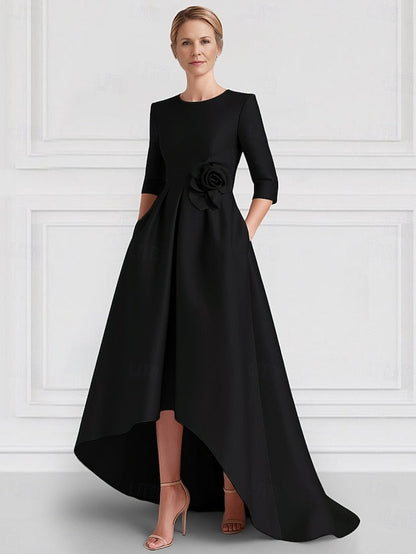 Formal Elegant Wedding Gown Dress Asymmetrical A-Line Evening FashionChic