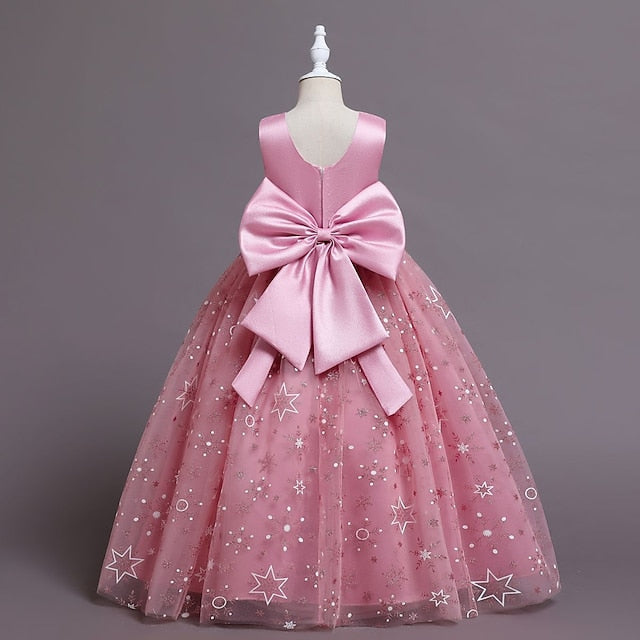 Dress Party Line Flower A Wedding Girls' Kids Little FashionChic