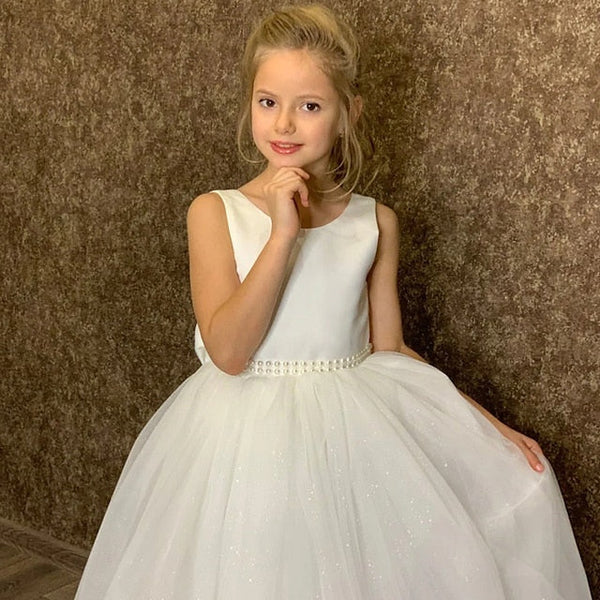 Sleeveless Performance Solid Kids Dress Girls' Colored FashionChic