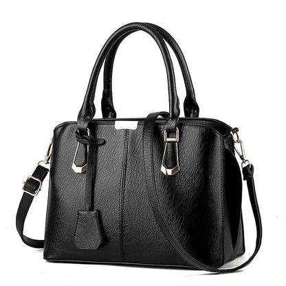 Elegant Faux Leather Structured Handbag – Green Women's FashionChic