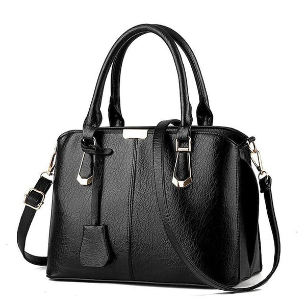 Leather Women's Green Elegant Handbag Faux – Structured FashionChic