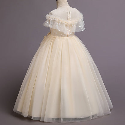 Color Girl Girls' Solid Kids Party Dress Flower FashionChic