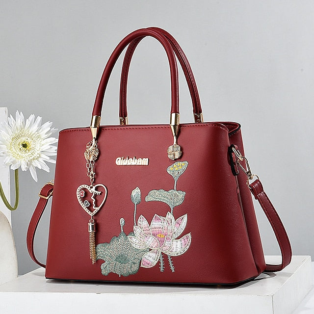 Bag PU Crossbody Handbag Women's Shoulder Boston FashionChic