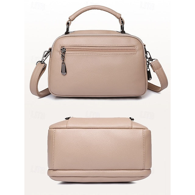 Crossbody Leather Faux Bag Women's FashionChic