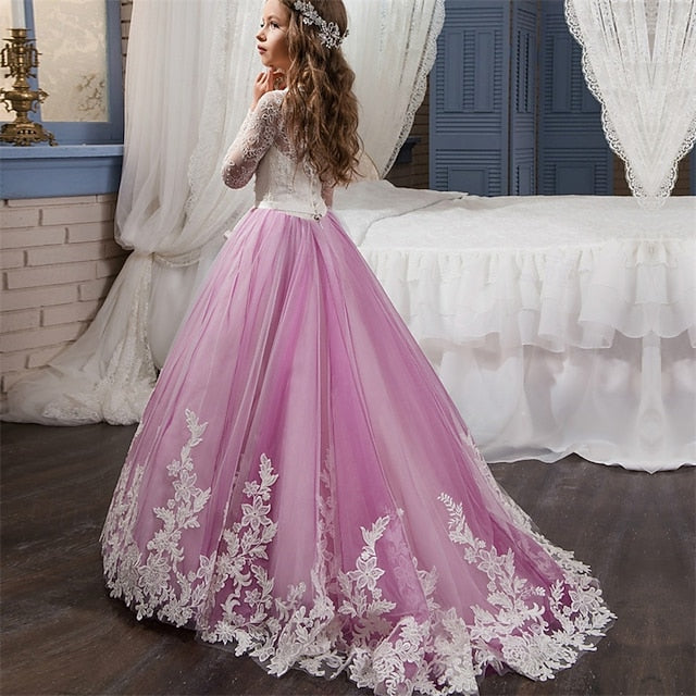 Dress Girls' Kid's Girl Flower Princess FashionChic