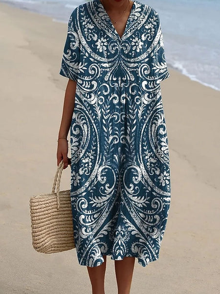 Women's Midi Dress Sundress Vacation Casual Beach Going out