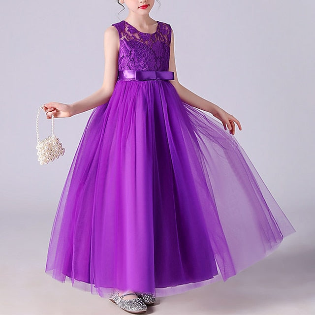 Flower Gown Girls' Dress Evening Party Girl FashionChic