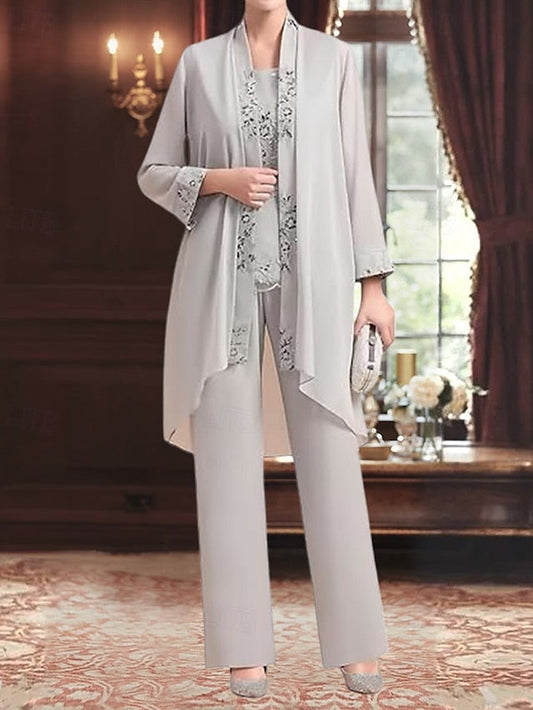 the of Elegant Mother 3 Dress Bride Pantsuit Piece FashionChic