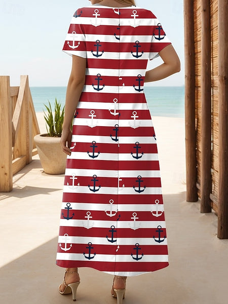 Women's Maxi Dress T Shirt Dress Tee Dress Sundress Shift