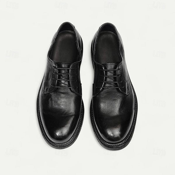 Shoes Welt Derby with Goodyear Leather Tan and Men's Clean FashionChic