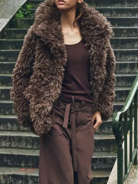 Faux Warm Teddy Comfortable Women's Coat Fur Furs FashionChic