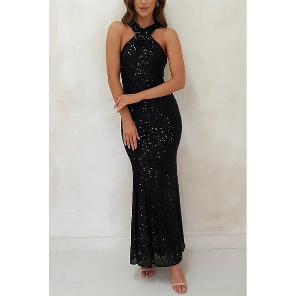 Women's Long Dress Maxi Dress Sequin Dress Cocktail Dress FashionChic