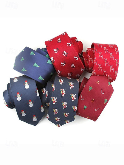 Santa Necktie with Christmas Men's FashionChic