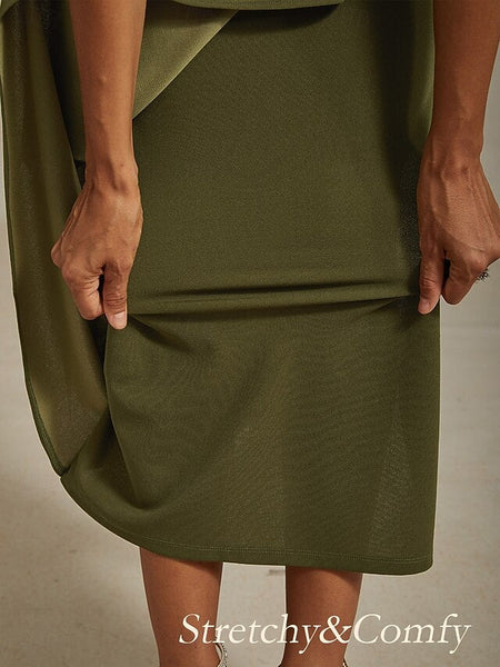 Women's Maxi Dress Sheath Dress Elegant Party Formal Solid FashionChic