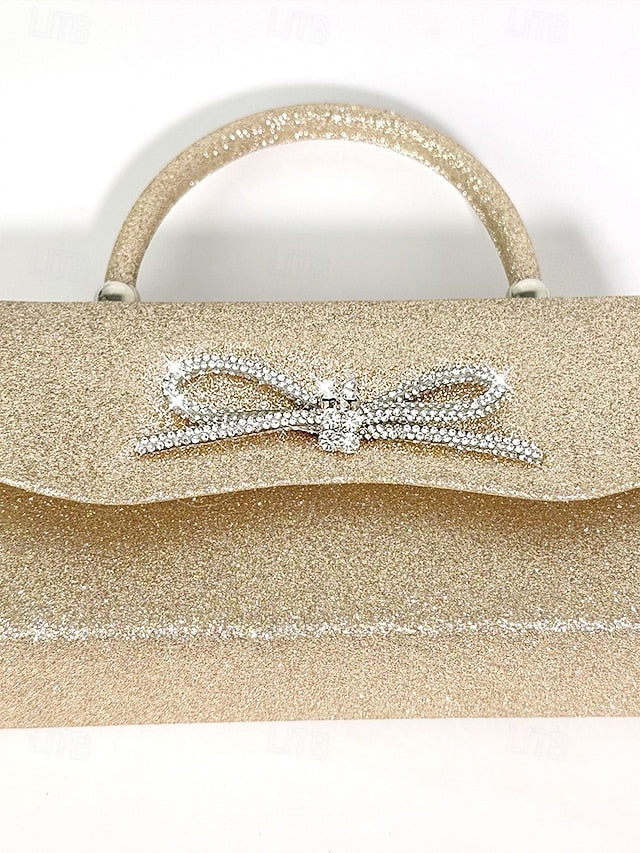 Clutch with Elegant Evening Women's Sparkling Glitter FashionChic