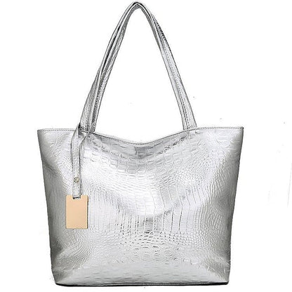 Shoulder Leather Tote Women's Nylon PU Bag Outdoor FashionChic