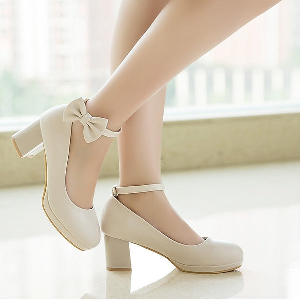 Girls' - Shoes Mary for White Weddings Jane Bow Perfect FashionChic