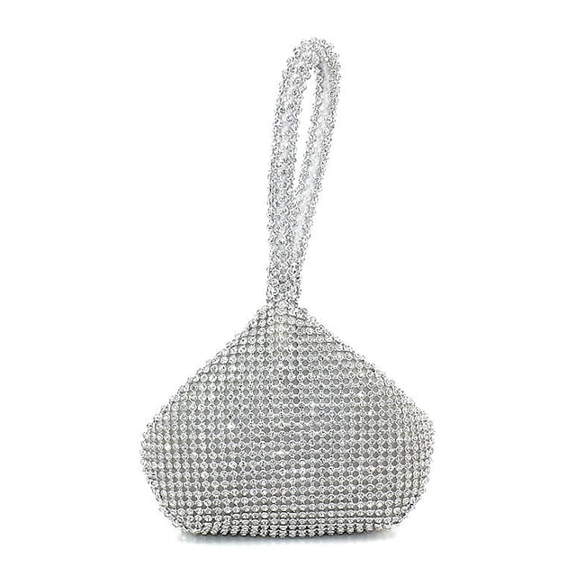 - Bag Silver Rhinestone Elegant Women's Evening Crystal FashionChic