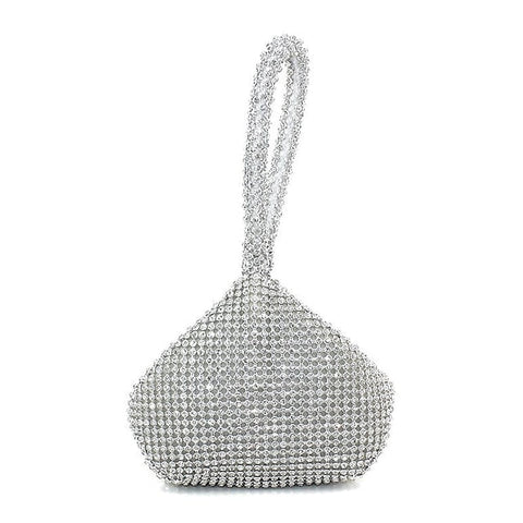 - Bag Silver Rhinestone Elegant Women's Evening Crystal FashionChic