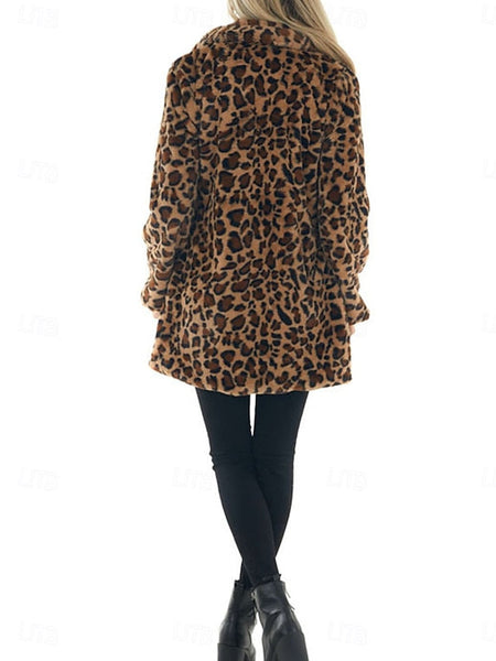 Pockets Warm Women's with Coat Winter Patchwork Breathable FashionChic