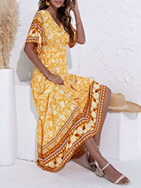 Women's Maxi Dress A Line Dress Vacation Casual Boho