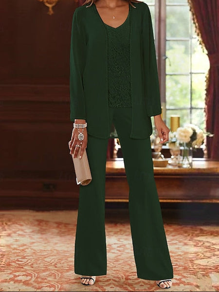 of Wedding 3 Piece Mother Formal Pantsuit the Beach Bride FashionChic