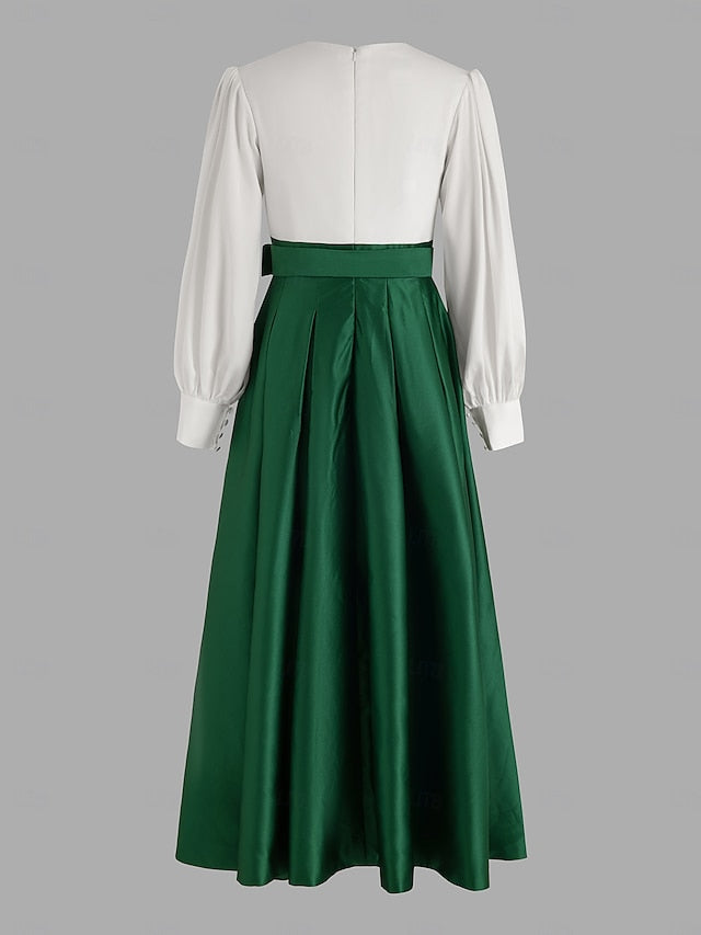 Gown High Guest Floor A-Line Dress Formal Split Wedding Evening FashionChic