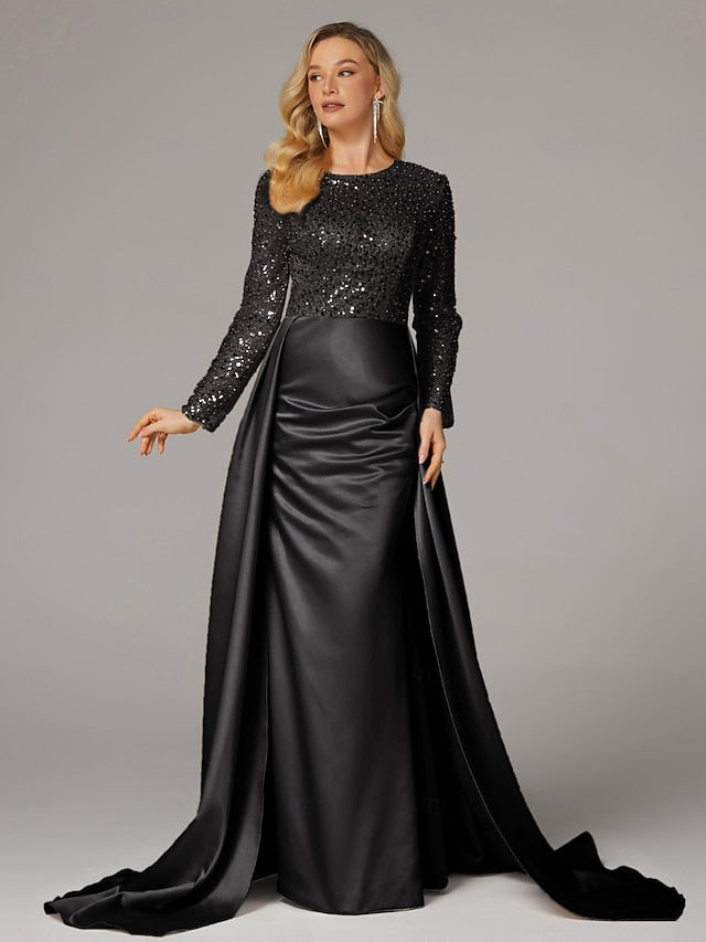 Carnival Mermaid Floor Masquerade Evening Gown Dress Elegant FashionChic