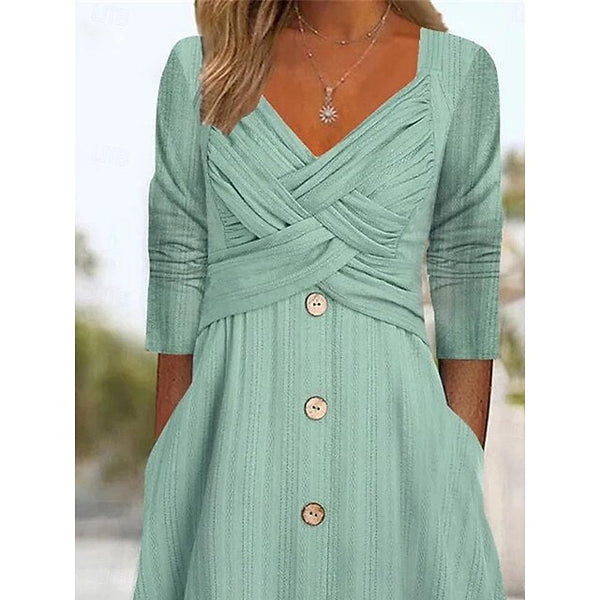 Women's Maxi Dress A Line Dress Casual Daily Regular Fit FashionChic