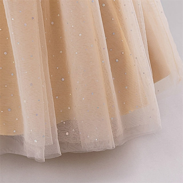 Kids Girl Dress Color Block Girls' Party Flower FashionChic
