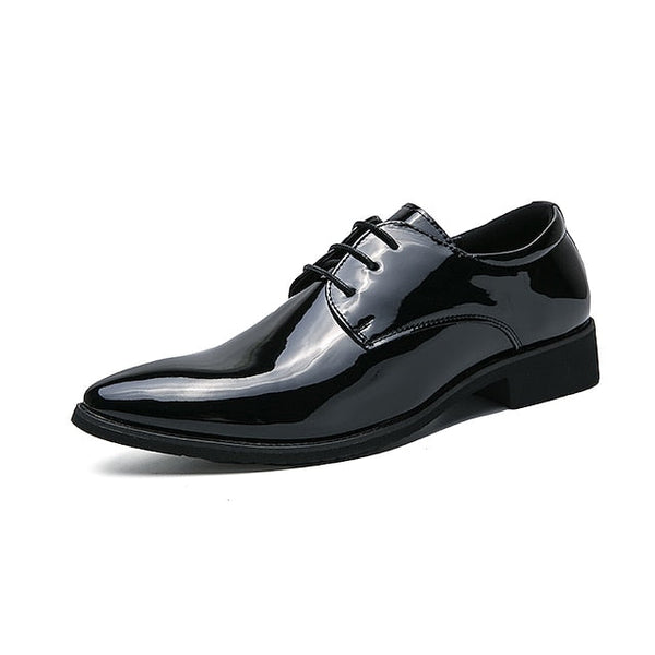 Shiny Formal Dress Shoes Oxford Patent – Men's Leather FashionChic